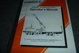 TC-85-2 TEREX Stinger Crane Operator Manual User Xz