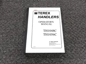 TH1056C TEREX Telehandler Telescopic Forklift Operator Manual