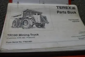 TR100 TEREX Mining Cummins Engine Catalog Manual Xz