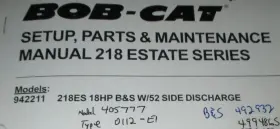 942211 TEXTRON Bob Cat Turn Mower Manual #2