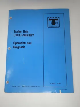 7493-5 THERMO KING Trailer Unit Cycle Sentry Operation Tk