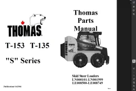 T153S THOMAS Skid Steer Loader Manual Pdfs Usb #2