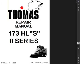 T173HLS THOMAS Skid Steer Loader Manual Service Repair Pdfs #2
