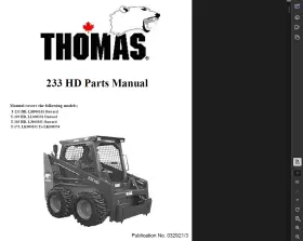 T183HD THOMAS Skid Steer Loader Manual Pdfs Usb #2
