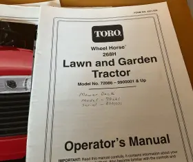 268H TORO Wheel Horse Lawn Garden Tractor Operator Marketing #2