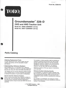 3326-615 TORO Whl Drive Catalog Groundmaster
