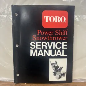38573 TORO Tor Power Snowthrower Service Manual