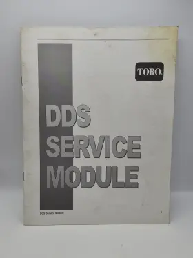 492-4752 TORO Dds Service Module Manual Book