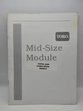 492-4754 TORO Dds Service Module Manual Book