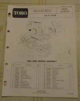 58226 TORO Tiller Catalog Manual