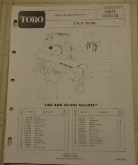 58231 TORO Tiller Catalog Manual