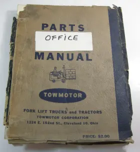 LT46-72 TOWMOTOR CONSTRUCTION EQUIPMENT Forklift Lift Manual