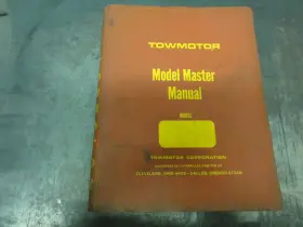 UEC0123L TOWMOTOR Forklift Book Manual