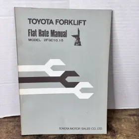 2FGC10 TOYOTA Forklift Flat Rate Manual