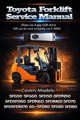 5FD5FDM70 TOYOTA Forklift Service Repair Manual Usb