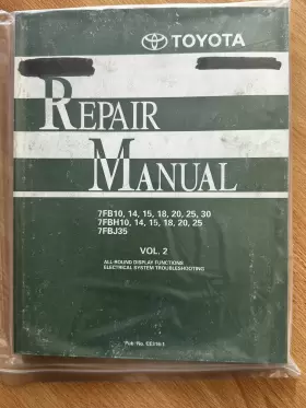 7FBH10 TOYOTA Forklift Repair Manual Electrical