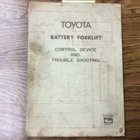 95013 TOYOTA Battery Forklift Control Device Troubleshooting