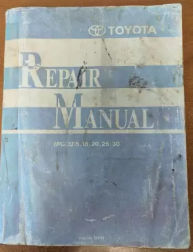 CU015 TOYOTA Forklift Repair Manual Print