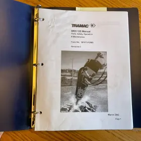 M1071-POMS TRAMAC Brh Hydraulic Hammer Breaker Book Operation