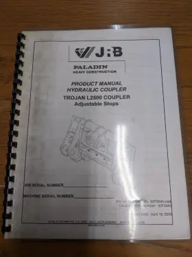 L2500 TROJAN Jrb Coupler Stops Manual