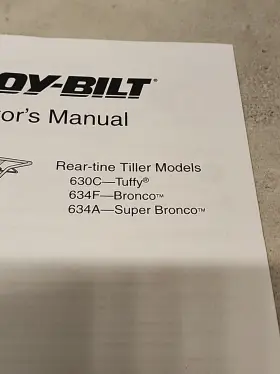 630C TROY-BILT Manual Tuffy Bronco Rear Tine Tiller #3