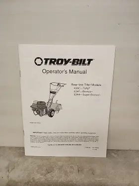 630C TROY-BILT Manual Tuffy Bronco Rear Tine Tiller