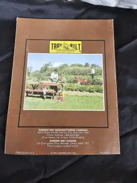 MN341285 TROY BILT Roto Tiller Power Composter Owners Manual #2