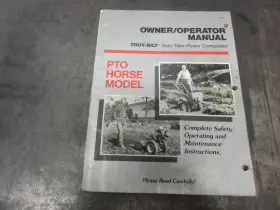 MN950888 TROY-BILT Horse Roto Tiller Power Composter Operator