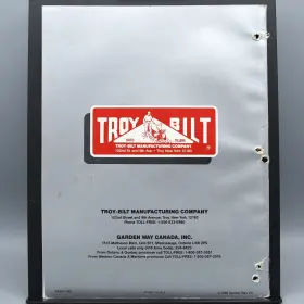 MN951089 TROY-BILT Roto Tiller Power Composter Owners Manual #2