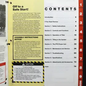 MN951089 TROY-BILT Roto Tiller Power Composter Owners Manual #3