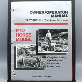 MN951089 TROY-BILT Roto Tiller Power Composter Owners Manual
