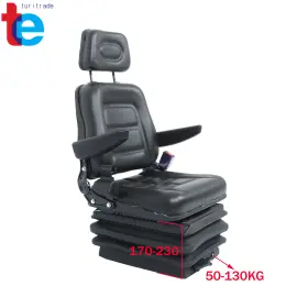 TR70626 TURITRADE Tractor Forklift Seat Suspension Backrest #3