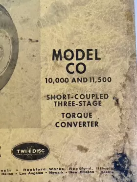 SM-124 TWIN DISC Service Repair Manual Hydraulic Torque #2