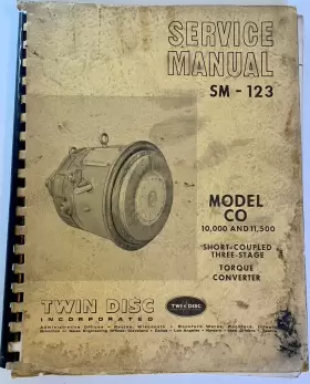 SM-124 TWIN DISC Service Repair Manual Hydraulic Torque
