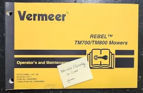 10500W68 VERMEER Rebel Mowers Op Manual #2