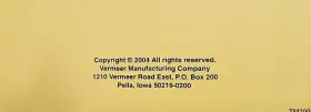 10500W68 VERMEER Rebel Mowers Op Manual #3