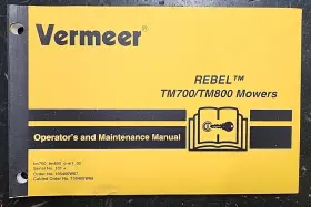 10500W68 VERMEER Rebel Mowers Op Manual