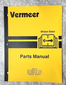 105400-K31 VERMEER Wheel Rake Manual