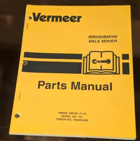105400-Q99 VERMEER Bale Mover Manual