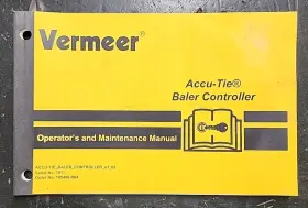 105400-R04 VERMEER Accu Tie Baler Controller Operators Manual