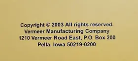 105400-S75 VERMEER Baler Operators Manual #3