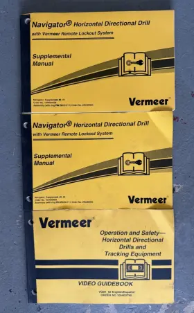 105400T09 VERMEER Navigator Directional Drill Supplemental
