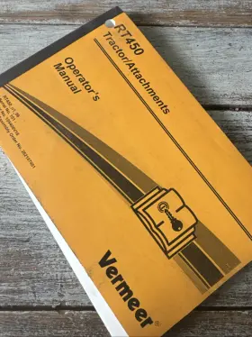 105400V18 VERMEER Tractor Attachments Operator Manual
