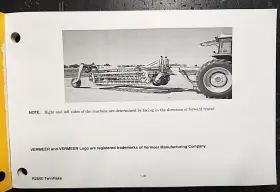 105400V72 VERMEER Twinrake Operators Manual #3