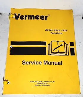 105400V92 VERMEER Twinrake Service Manual