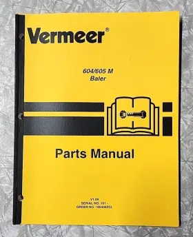 105400ZDL VERMEER Baler Manual