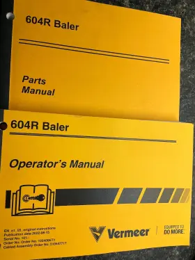 604R VERMEER Baler Manual Operators