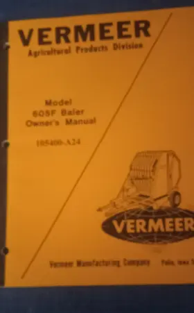 605F VERMEER Hay Baler Owners Manual