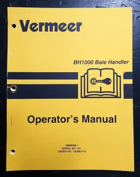 BH1000 VERMEER Bale Handler Operators Manual