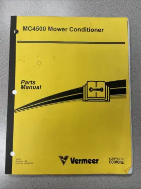 MC4500 VERMEER Mower Conditioner Manual